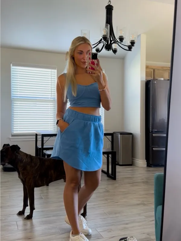 wild fable Light Blue Two-Piece Skirt Set - Image 2