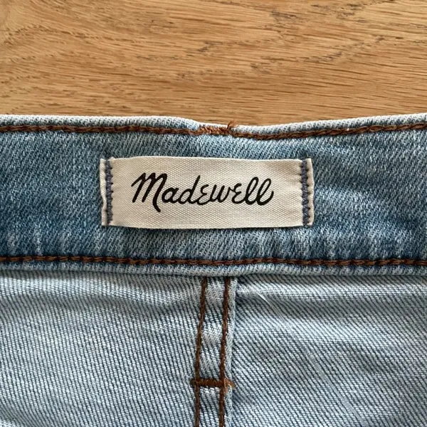 Madewell High Rise Distressed Denim Shorts - Image 2