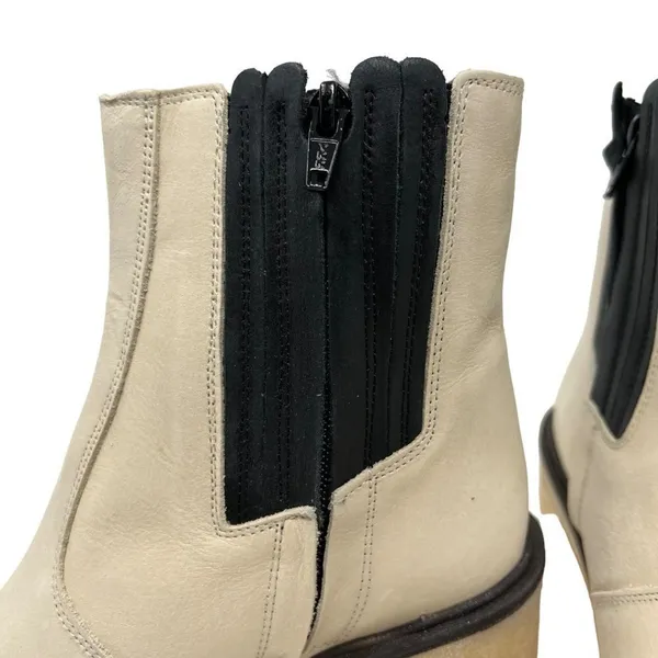 Free People James Chunky Heel Chelsea Boot White 36.5 - Image 8