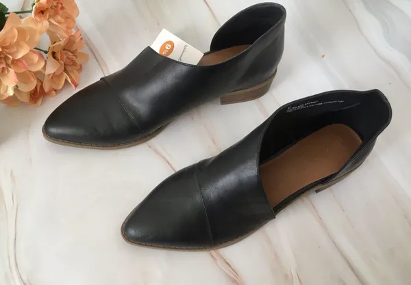 Cut Out Ankle Boots, Size 9 1/2 Black - Image 3