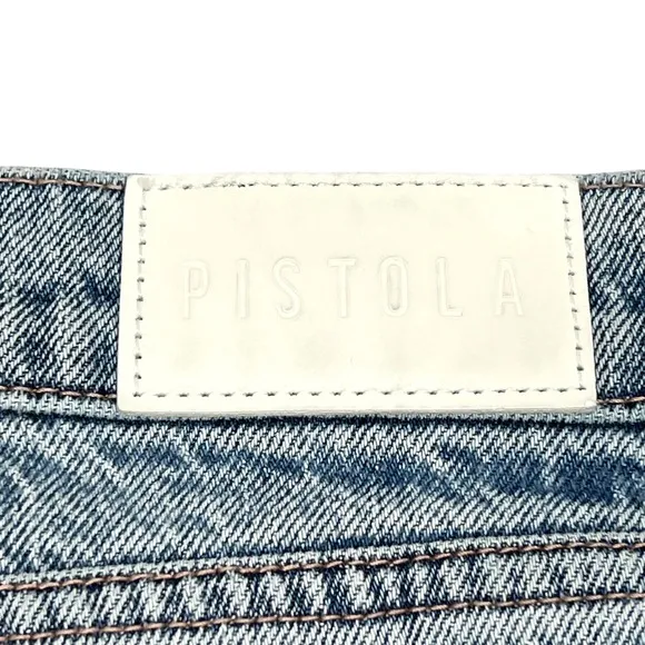 Pistola Lana High-Rise Ultra Wide Leg Jean Plus Sz‎ 33" Petite Break Light Wash - Image 7
