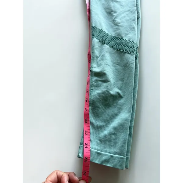 NVGTN Women Sage Green‎ Seamless Mesh High Waist Leggings Size Small - Image 5