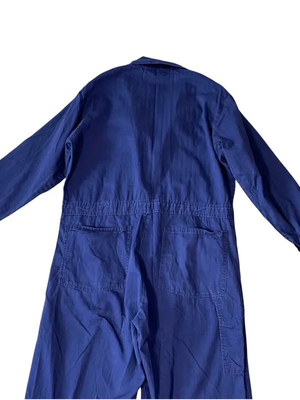 VINTAGE UNIVERSAL OVERALL Utility Jumpsuit Blue Size 1X - Image 6