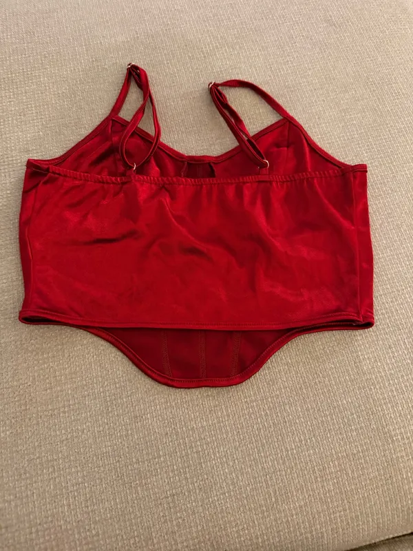 Red corset top - Image 2