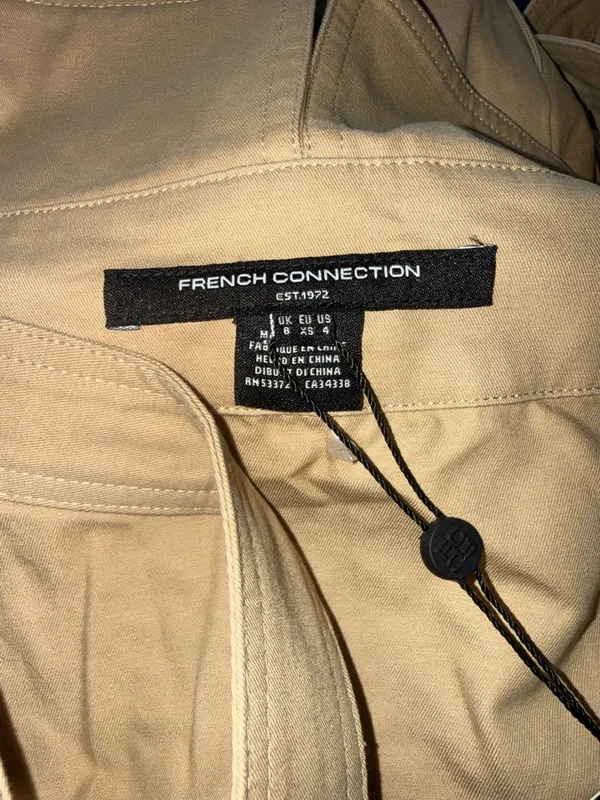 NWT $158 French Connection Women's Light Weight Trench Mini Dress SZ-4 - Image 9
