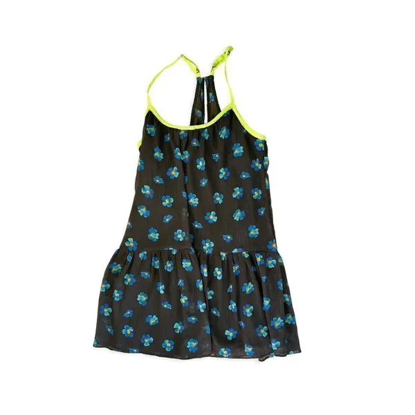 Womens Hollister Floral Forget Me Nots Racerback Flounce Sleeveless Dress - Sz S - Image 3