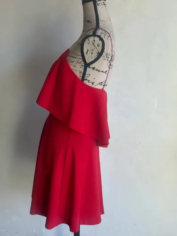 Alice + Olivia Kipp Mini Red Dress Size 4 - Image 4