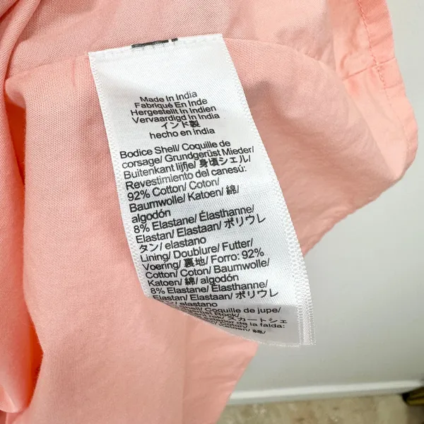 J.Crew Drop Waist Mixy Dress Midi Cotton A Line Minimalist Blush Pink Small NWT - Image 8