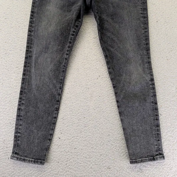 FRAME‎ Le One Skinny Jeans Hughes Washed Black High Rise Stretch LOSKC631 Size 2 - Image 7