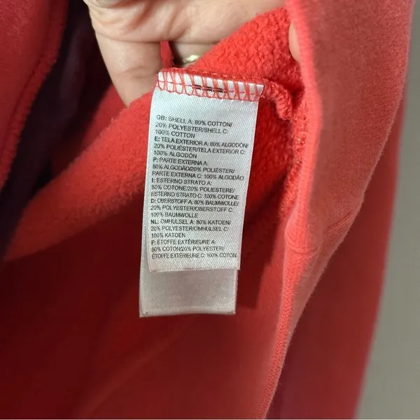 The North Face Women Orange Hoodie Sweater‎ Jacket Pullover Size XS. - Image 5