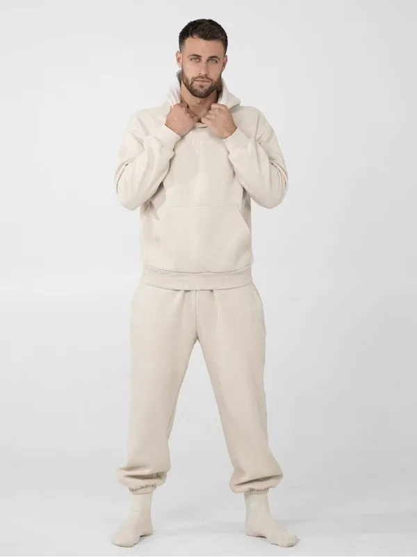 Comfrt Signature Sweatpants M NWT Bone Cream Thick Oversized Luxury Jogger - Image 4