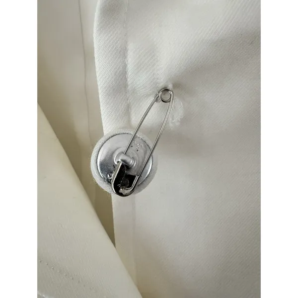 NWD Tuckernuck Cream Wool Warner Blazer Two Button Women’s Size Small - Image 10