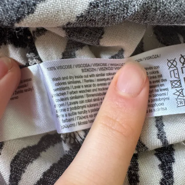 Primark Zebra Print Crepe Midi Skirt - Image 3