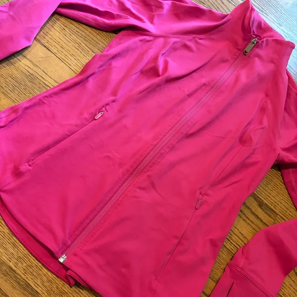 Athleta Triumph Jacket  Full Zip Pink - Image 4