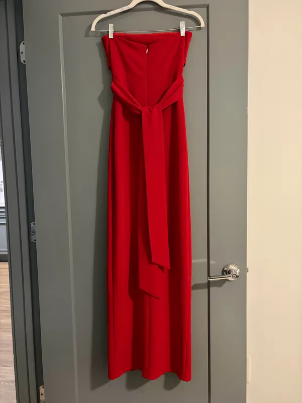Lulus Red Maxi Dress - Image 4