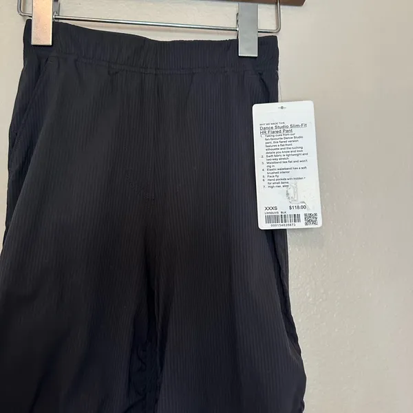 lululemon dance studio pants XXS black full length size 0 NWT women’s junior - Image 6