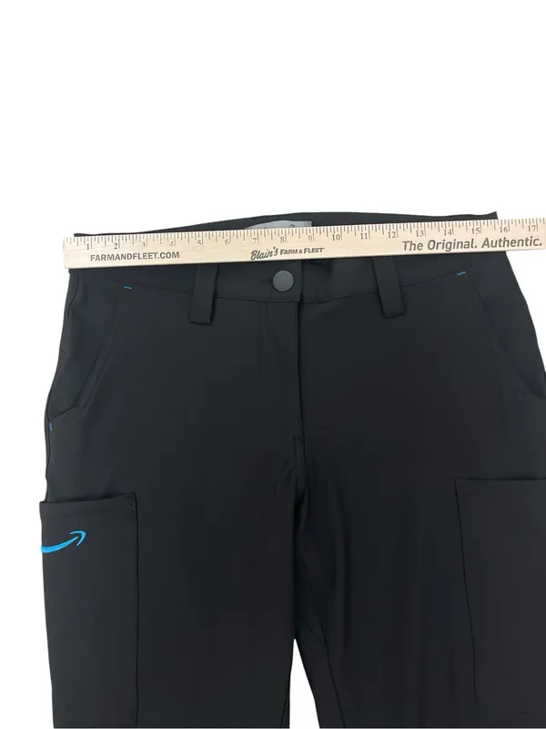 Black Amazon Delivery Driver Employee Pants with Side Pockets - Image 4