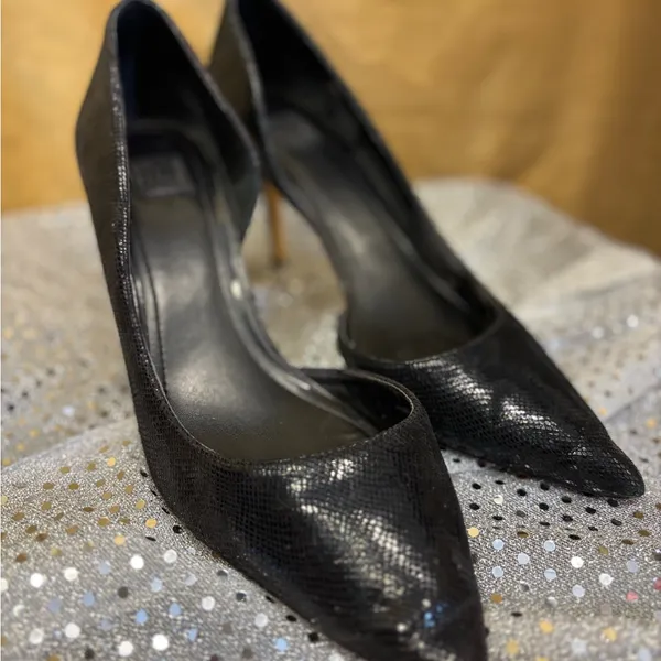 White House Black Market‎ Glossy Black Pumps - Image 2