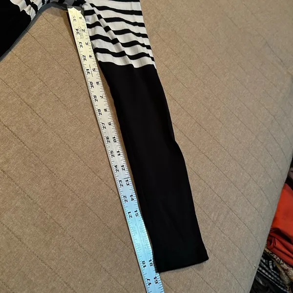 Ralph Lauren Teal and Black Striped Long Sleeve Top - Image 8