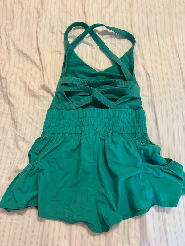 Free People Movement Get Your Flirt on Shortsie Romper - Image 3