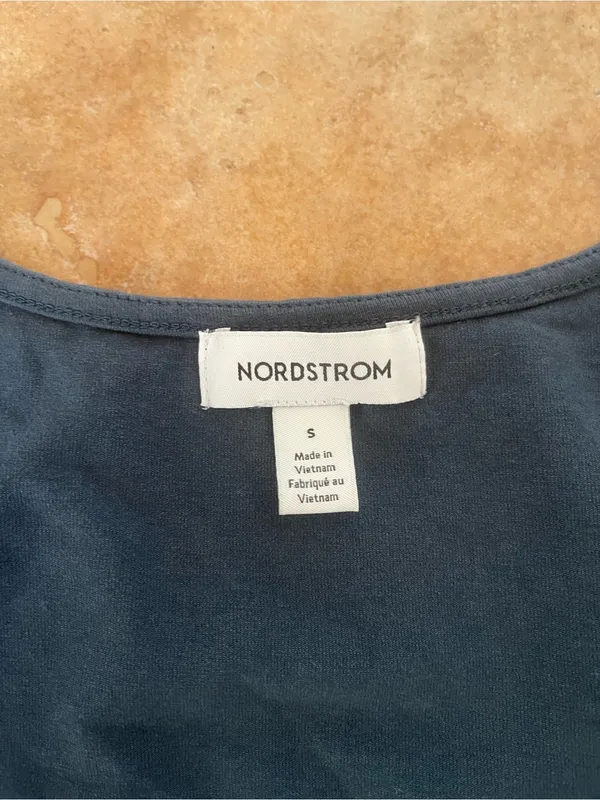 Nordstrom Long Sleeve Square Neck Top in Dark Slate - Image 4