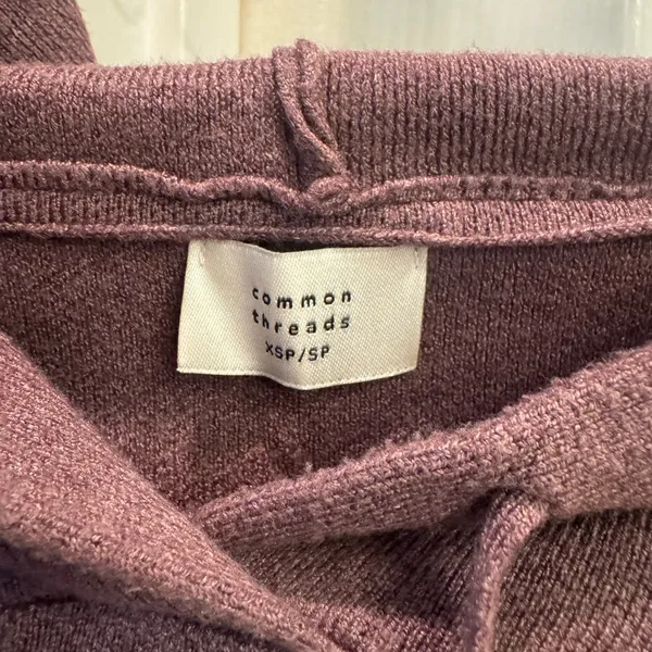 Purple Hooded Sweatshirt with Drawstrings‎ Size undefined - Image 2