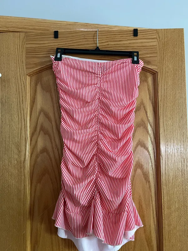 Edikted Gaia Gathered Mini Dress - Image 3