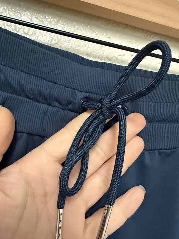 TRAVIS MATHEW Gray/Blue Drawstring Jogger Pants - Image 4