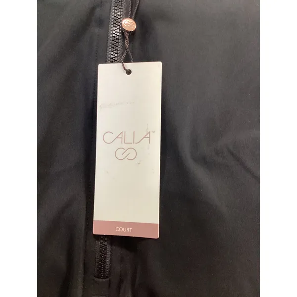 CALIA PowerMove Court Dress Women XXL Black Quarter Zip Tennis Golf WAX15504 NWT - Image 3