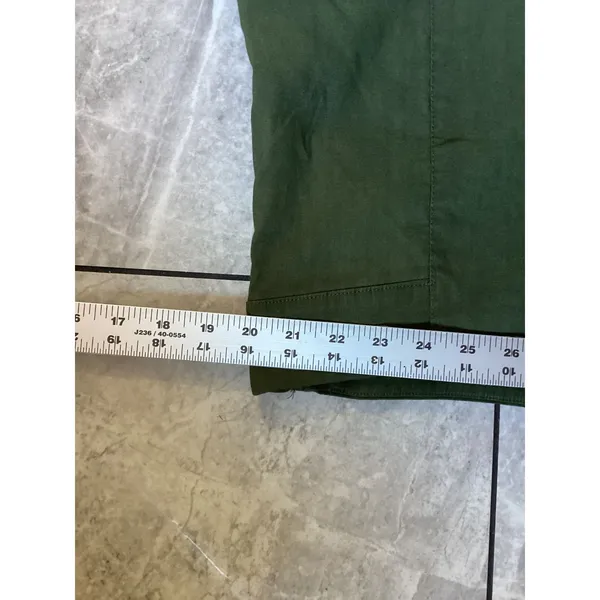 Maeve Anthropologie Olive Green High Rise Flare Wide Leg Seam Pants Size 14 - Image 5