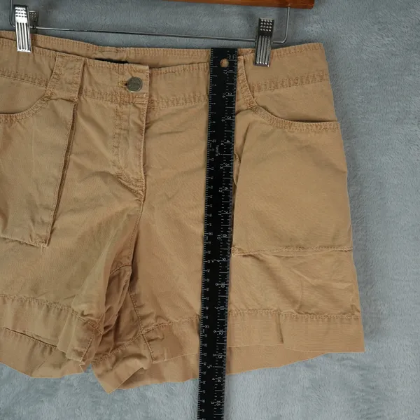 J‎ Crew Shorts Womens 6 City Fit Khaki Brown 33x5 Zipper Back Pockets Cotton - Image 7