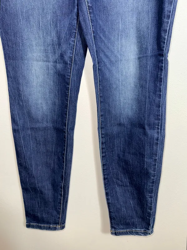 Maurices Everflex Super Skinny High Rise Jeans Dark Wash Button Fly - Image 5