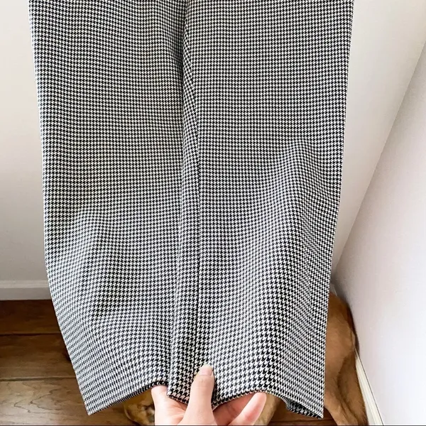 A.L.C.‎ James Pants Houndstooth Cotton Blend Black Cream Size 18 NWT - Image 5