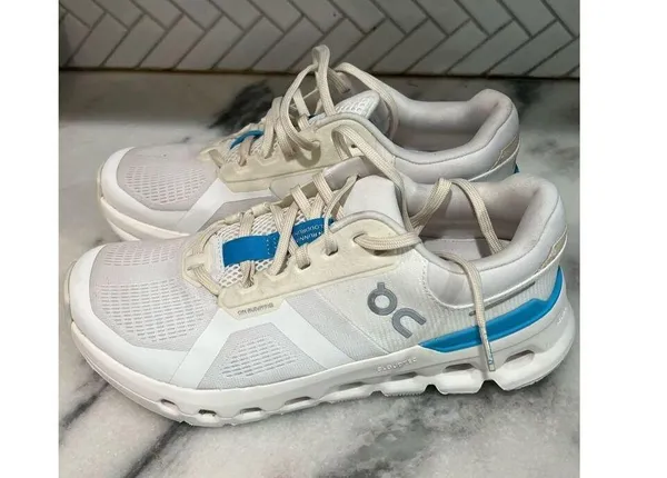 On Cloudrunner Women’s Size 7.5 White Blue Running Shoes EU 38.5 CloudTec - Image 8