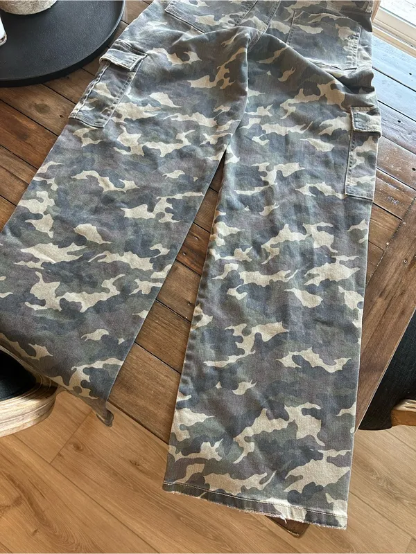 NWOT Hidden Jeans Camo Cargo Pants Green Brown 29 - Image 13