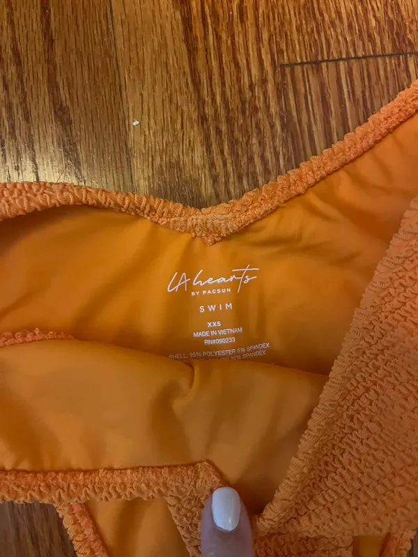 PacSun Orange Georgia Scrunch Bikini Set - Image 5