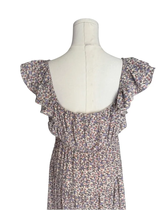 English Factory - NWT Floral Ruffle Sleeve Maxi Dress Cottagecore Sz S - Image 6