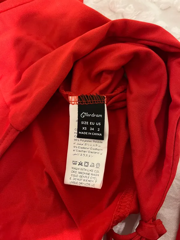 Red Two Piece Set Size XS - Image 4