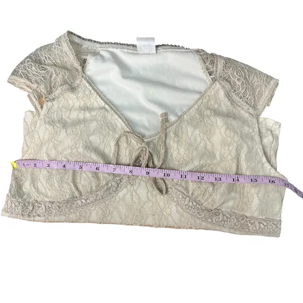 No Boundaries Girls Babydoll Lace Top Womens XS Fairy Grunge Boho Y2K Dainty - Image 13