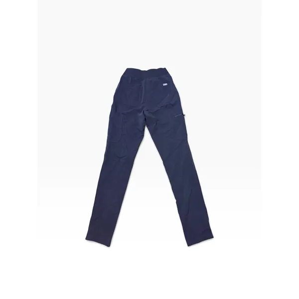 FIGS Yola High Waisted Scrub Pants XXS Tall Style Charcoal Gray Red Drawstring - Image 2