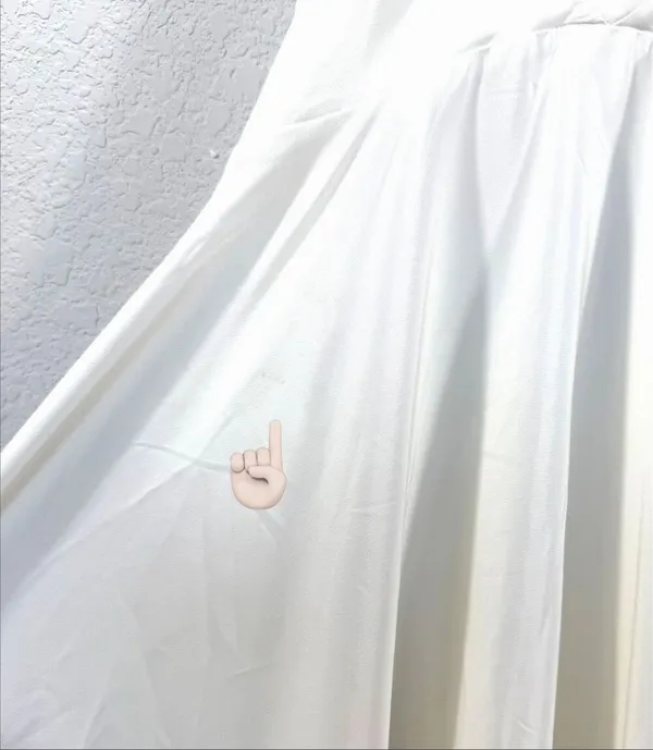 Womens Ivory Satin Puff Sleeve Maxi Dress M Bridal Sofie the Label Bohme NWOT - Image 9