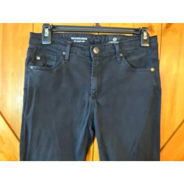 AG Adriano Goldschmied Black Stevie Ankle Slim Straight Ankle Jeans Size 26R (89 - Image 2
