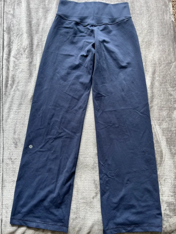 Lululemon Navy Wide Leg Yoga Pants - Image 3