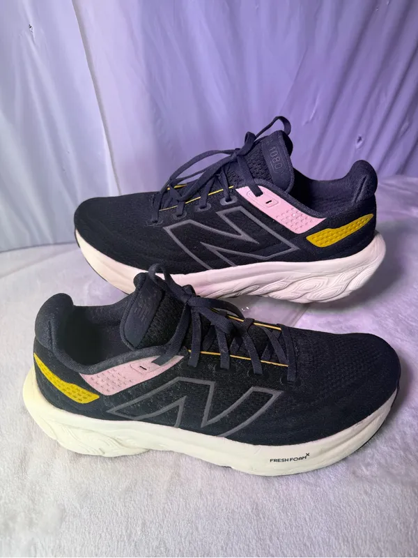 New Balance Women's Black Running Shoe with Pink & Yellow Accents - Image 4