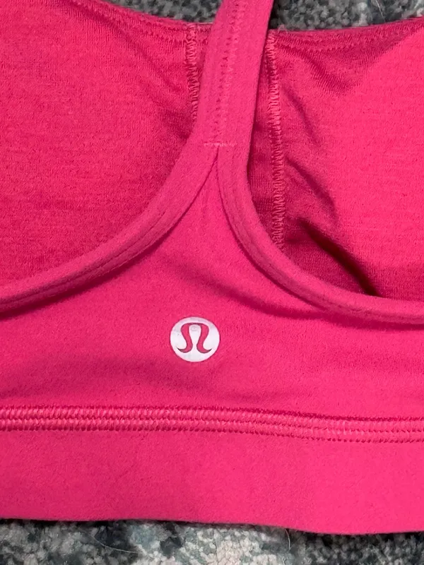 Lululemon Flow Y Bra Sports 10 Passionate Pink - Image 5