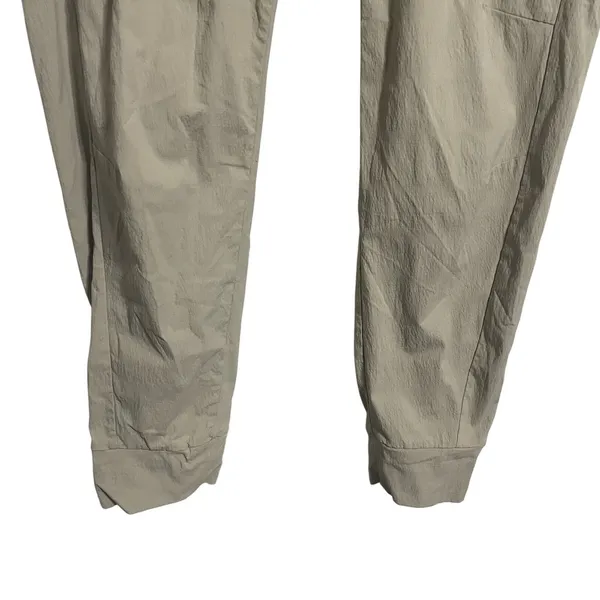 Athleta Tan Jogger‎ Pants Size 6 Zip Pockets Drawstring Waist Athleisure - Image 4