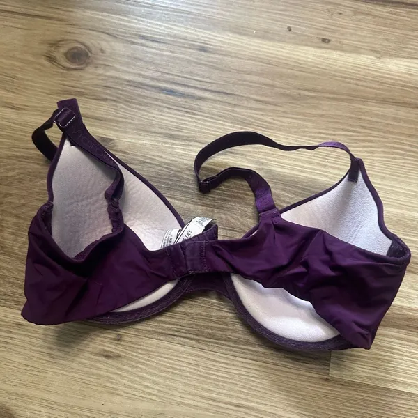 Victoria’s Secret 34C t-shirt lightly lined purple Demi bra - Image 2