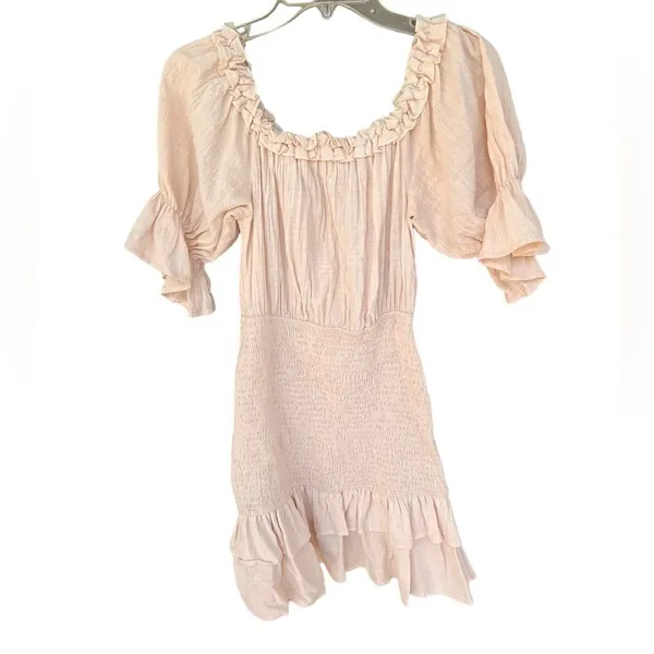 Petal & Pup Cotton Off the shoulder short sleeve ruched mini dress 6 - Image 2