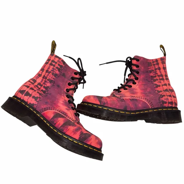 Dr. Marten’s 1460 Pascal Tie Dye Leather Lace Up Combat Boots 6 - Image 8