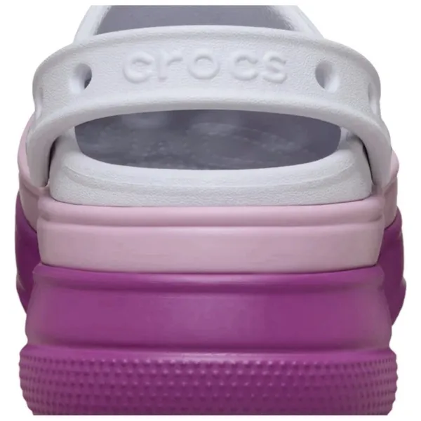 Crocs Classic Stacked Clog Womens 11 Mens 9 White Pink Purple Platform - Image 3
